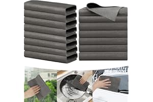 BELEVO Chiffon Magique, 8 Pièces Chiffon De Nettoyage Magique Chiffon Vitre sans Trace 30 X 40 Cm Magic Chiffon Chiffons De Nettoyage pour Les Miroirs De Voiture Vitres Cuisine Salle De Bain