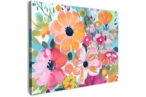 MuchoWow© Quadri Moderni Camera Da Letto 70x50 cm Foto Quadro Con Cornice Decorazioni Parete Soggiorno Stampa Su Tela Moderna Casa Salotto PosterFiori - Pittura - Natura - Botanica