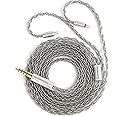 KBEAR ST12 2Pin IEM Cable, in Ear Monitor Replacement Earbuds Earphone Cable, 8 Core 4N OFC Silver-plated HiFi Headphone Wire Extension Cord for KZ ZST /AS10/ES4/ZS10/ZST-X CCA C10 (Grey, 2PIN 4.4MM)
