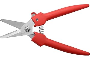 Clauss Blumenschere, 19 cm, 26.7 x 10.8 x 1.7 cm, rot, 33503