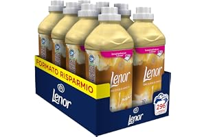 Lenor Il Luxury mjukgörare, guld och vaniljblomma 37 tvättar 925 ml för långvarig fräschhet och mjukhet (8 x 925 ml)