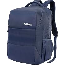 Buy American Tourister Bowie The Outdoor Backpack With A 17 Inch Laptop Compartment, 35 L Capacity, External Bottle Holder, And A Shoe Compartment For Men And Women In A Classic Black Color