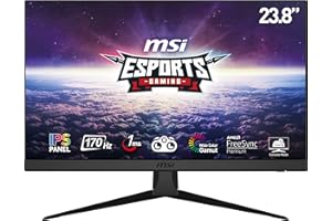 ‎MSI MSI Optix G2412DE 24 Zoll Full HD Gaming Monitor, FHD (1920x1080), 170 Hz, 1 ms, IPS Panel, AMD Freesync Premium, schwarz