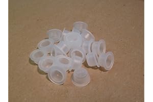 WERTH-METALL 9,5 mm LDPE Kappen, Kunststoff, Schutzkappen, Blindstopfen, Weiß, Abdeckstopfen (Rohrstopfen), verschiedene Mengen verfügbar (20)