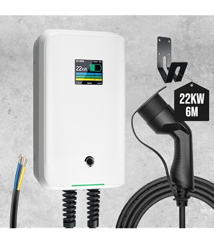 Borne De Recharge Mobile GONEO 11kW Pour Voiture électrique – Câble 7m, Triphasé, Réglable 8-16A, étanche IP66 - 3