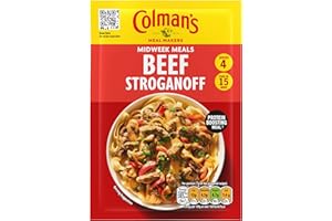 Colman's Midweek Meals Beef Stroganoff Meal Maker quick to prepare sauce mix for a protein-boosting meal† 16x 39 g