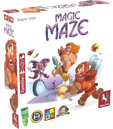 Pegasus Spiele 57204G Magic Maze On Mars: Gioco Da Tavolo In Tempo Reale, Cooperativo, Per Famiglie