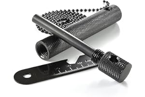 GANZOO Stal ogniowa, krzesiwo, magnez z aluminiową obudową, do użytku na zewnątrz