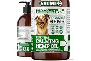 MEDIPAWS - MEDICAL GRADE NUTRITION FOR PETS MediPaws® Dog Supplement | Dog Calming Hemp Oil For Dog Emotions & Joints | Natural Hemp Oil Drops For Dogs | Dog Calming Hemp Supports & Maintains Healthy Joints And Emotions | 50,000mg | 500ml