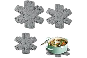 FePen Protege Poele Feutrine, 6 Pièces Protection Poele et Casserole, Protecteurs de Casseroles, Protège-Poêles, Protections de Casseroles Anti-Rayures, 3 Tailles (38/35/26 cm)