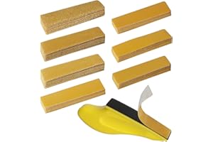 71 Pieces 60-800 Grit Wet and Dry Sandpaper, GOH DODD Micro Detail Sander Kit, Mini Hand Sanding Block with Hook and Loop Sand Paper for Woodworking Tight Narrow Spaces Auto Metal Glass Resin