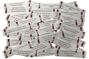 TOMSTRAD Christmas Cracker Jokes (pre-cut with no repeated jokes) (Pack of 25 Jokes)