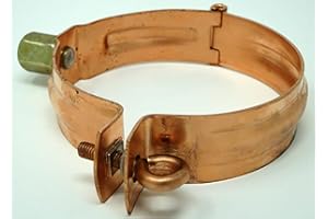 WUS Regen-/Fallrohrschelle Kupfer, M8/M10 Stufengewinde, 100mm (6)