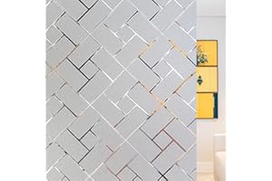 VELOZENITH Pellicola Smerigliata Pellicola Privacy per Finestre Vetri Autoadesive Pellicola per Vetri Finestre Autoadesiva Opaca Anti UV Ufficio Bagno Camera 60 * 200