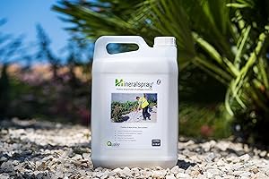 Qualis Technologie Colle pour Maintenir et stabiliser Les Cailloux, graviers et granulats en bidon 5 litres (8 à 15 m²) - Mineralspray®