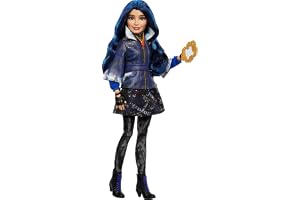 Disney Pocktwatch Anniversary Core docka - Evie, JFG75 | Modedocka med avtagbar outfit och spegeltillbehör, möjligt och samla