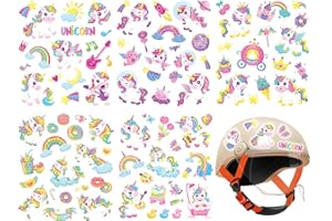 VSPEK Unicorn Reflective Stickers, 5 Pcs High Visibility Adhesive Bike Stickers, Car Decals, Waterproof Warning Reflective Sticker for Bicycle, Cycling Helmets, Skateboard, Water Bottle, Multicolor