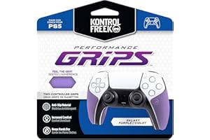 KontrolFreek Performance Grips for Playstation 5 (PS5) Controller (Galaxy Purple)