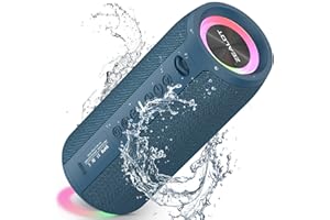 ZEALOT Cassa Bluetooth Potente 40W, Altoparlante Portatile Impermeabile IPX6, Cassa Bluetooth 5.2 Wireless con Luci a LED, Bassi Profondi, AUX, Carta di TF, per Viaggi/Esterno