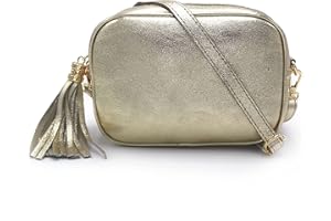 ELIOX Borsa Donna Vera Pelle Made In Italy Piccola Borsetta a Tracolla Elegante Moda Crossbody Bag Genuine Leather