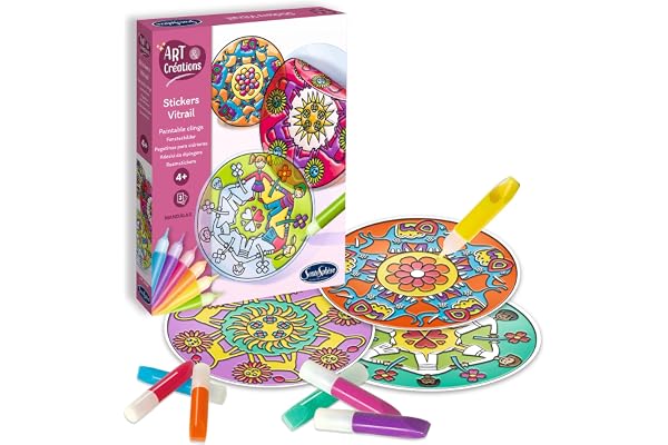 Art & Creations Stickers VITRAIL - Mandalas, Multicouleurs