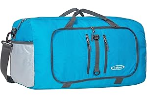 G4Free 40L/65L Bolsa de Lona Plegable Impermeable Mochila de Viaje Ligera Bolsa de Transporte para Pasar la Noche Fin de Semana Deporte Hombres Mujeres