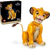 LEGO Disney Classic Gen&ccedil; Aslan Kral Simba 43247 | Yetişkinler i&ccedil;in Hayvan Fig&uuml;r&uuml; İ&ccedil;eren Model Yapım Seti, Doğum G&uuml;n&uuml; Hediyesi