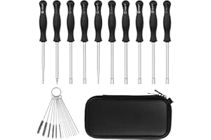 JTRON Vergaser-Reinigungswerkzeug-Schraubendreher-Set für gängige 2-Takt-Vergaser-Einstellung, kleiner Motor, Vergaser-Einstellwerkzeug, Vergaser-Werkzeug-Set, 10-teilig