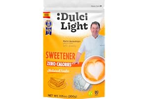 Dulcilight Sukralos Pulver 200g Sötningsmedel Granulerat Zero Kalorier Keto | Naturlig smak | 200 g söter som 2 kg socker