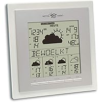 TFA Dostmann Eos satellitengestützte Funk-Wetterstation, 35.5017, mit Wettervorhersage, Wetterdirekt Technologie…