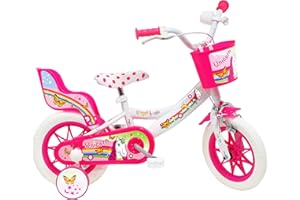 DENVER Unicorn, Bicicletta Bambino, Bianco-Rosa misura 12"