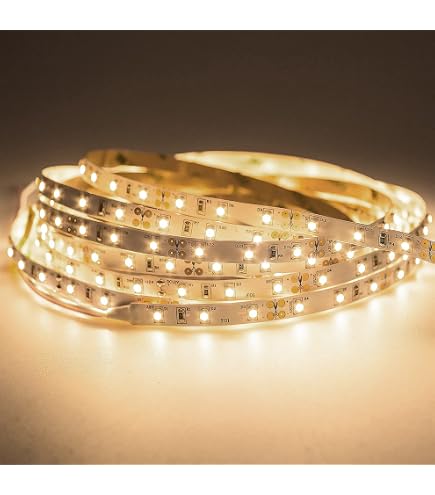 Mextronic LED Streifen 5050 – 5m Warmweiß (2700K), 24V, 36W, Dimmbar & Flexibel