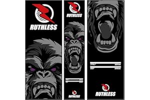 RUTHLESS Darts Mat | Heavy Duty Non Slip Durable Carpet Dart Mat for Floor Black
