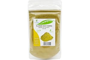 ETC COSMETIC`S POLVERE PER CAPELLI ALL'HENNA BIONDA - 100% Naturale - Miscela di polveri vegetali di cassia, amla, camomilla, henné, aloe vera che ravviva il colore dei capelli biondi, dona riflessi di luce - 100GR