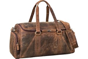 STILORD 'Myles' Sac de Voyage Vintage en Cuir Homme | Grand Bagage XL en Cuir de Vachette | Sac Week-End avec Bandoulière