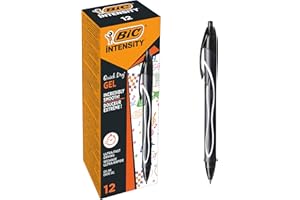 BIC Intensity Quick Dry Długopis żelowy czarny Pudełko 12szt