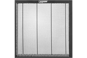 ATEZR Placa de panal láser para máquina de grabado láser, 400 x 400 x 22 mm Honeycomb mesa de trabajo panel plataforma con bandeja para máquina de grabado de CO2 o diodos