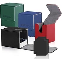 Deck Box Deoyibu 100 Cartes - Cuir PU, Fermeture Magnétique, Pour MTG/Yugioh