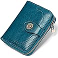 SENDEFN Leather Purses for Women, RFID Blocking Small Wallets for Women, Ladies Purse with Multiple Card Slots and Zipper Compartment