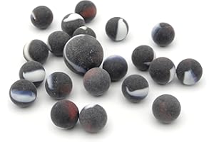 MaRécréation-MesBilles Lot de 20 Billes 16 mm + 1 calot 25 mm Pirates, 3T-1FNH-8RZV, Noir