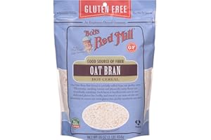 Bob's Red Mill - Gluten Free Oat Bran, Good Source of Fiber, Hot Cereal, 454g Pouch