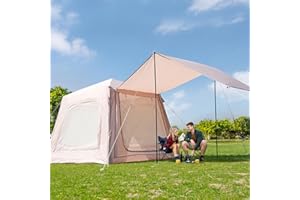 MOPHOTO Inflatable Tent for Camping,Waterproof Oxford Hot with Manual Pump,Spacious Easy Setup Inflatable Camping Air Tent for Family Glamping