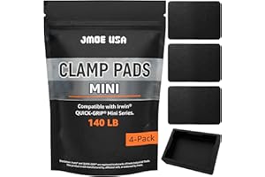 Jmoe USA Replacement Clamp Pads Compatible With Irwin QUICK-GRIP Mini Clamps, Non-Marring High-Grip Surface, Durable Polymer Covers, Woodworking Accessory