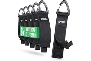 greate 6 x Verlängerungskabel Organizer & Aufhänger bis 22 kg - Klettband mit Haken für Kabel und Schläuche - ideales Werkstattzubehör