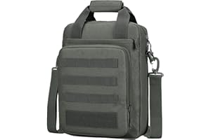 ZHIERNA Taktische Aktentasche Umhangetasche Schultertasche Kleine Herrentasche Kuriertasche, Heavy Duty MOLLE Handtasche für Arbeit, Reisen, Camping, Wandern