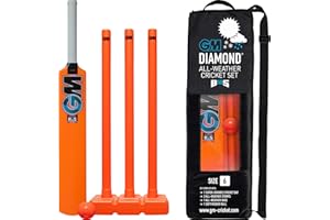 GM | Childrens Cricket Set or Bat Only | Moulded Plastic All-Weather | Sizes Opener, Striker, 6 or 4 | Gunn & Moore