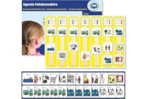 AUTISM SUPPLIES AND DEVELOPMENTS Semainier Calendrier Planning Enfant Educatif – A3 Planificateur Hebdomadaire – Routine Enfant/Emploi du Temps – Autisme et TDAH Outil Enfant