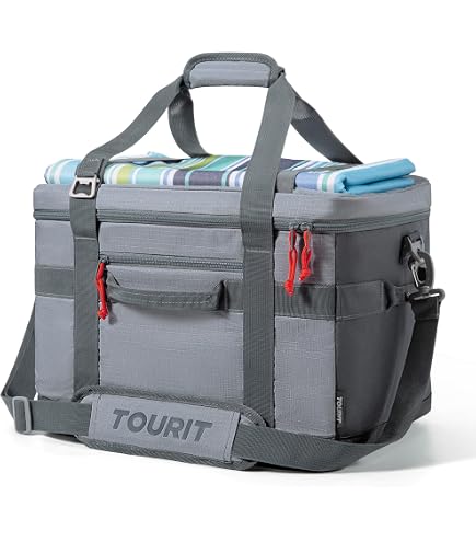 Grand sac isotherme, idéal pour les courses et pique-nique, marine, 39