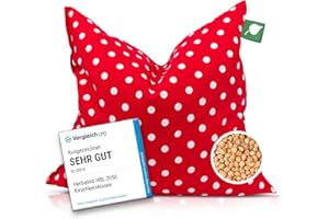 ‎HERBALIND HERBALIND Das Original Kirschkernkissen Wärmekissen für die Mikrowelle 24x25 cm 550g Kirschkern - Handmade Germany Körnerkissen 100% Baumwolle OEKO Tex - Geschenk Männer Frauen