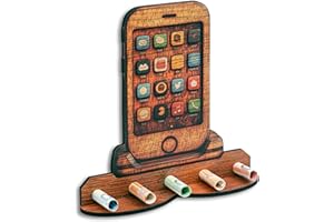 ‎DRO DESIGN DRO Design Geldgeschenke, Geschenkverpackung Holz-Optik Smartphone Motiv – Bargeldgeschenk, Geldpräsent, Kreatives Geldgeschenk, Geburtstag, Hochzeit, Weihnachten